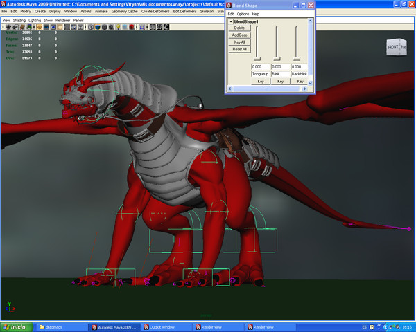battle dragon 3d model - Dragon by Bryan Labarrere
